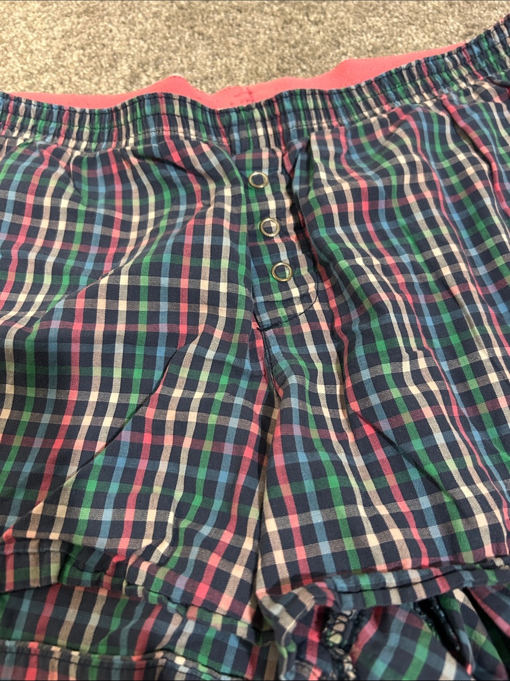 Plaid Cotton Sleep Shorts - Picture 3 of 4